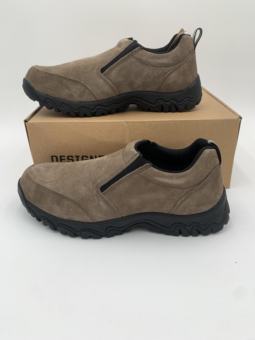 Duluth Trading Co Wild Boar Shoes Mens Size 9 Brown Suede Slip On Mocs Workwear